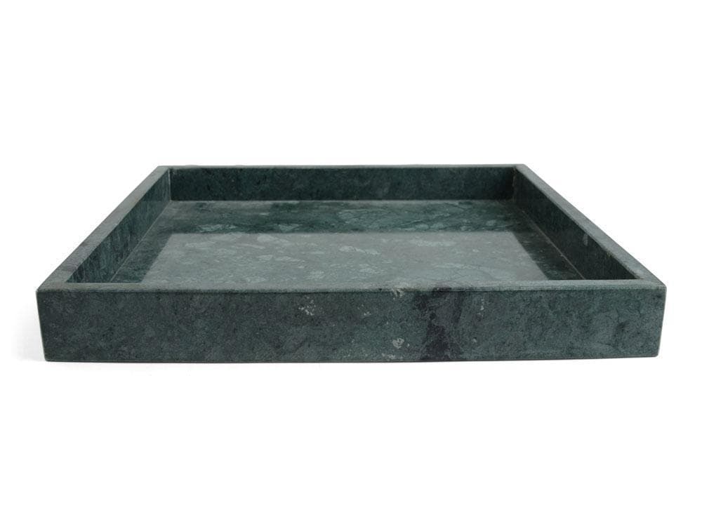 Bricka Kvadrat Marmor Grön 30x30 cm Form Living