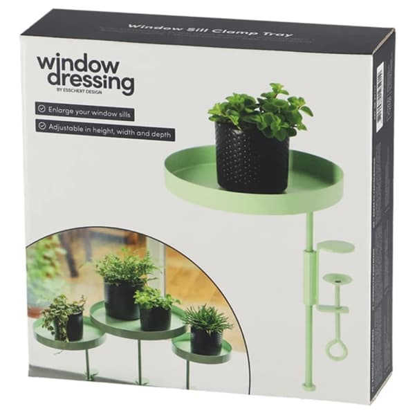 Esschert Design Kasvialusta puristimella pyöreä vihreä M