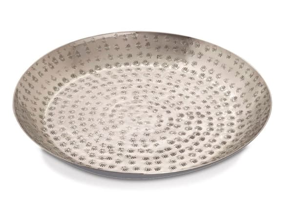 Deco Tray Ø 28 cm runt silver-dekorativt bricka Candlelight Tray