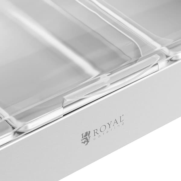 Frukostbuffédisplay med rullöverdrag 3x GN 1/3 3x 2,6 l