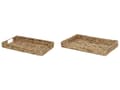 Miniatyrbillede 1 af 7: Sæt med 2 dekorative bakker i vandhyacint til nipsgenstande, smykker og borddekoration