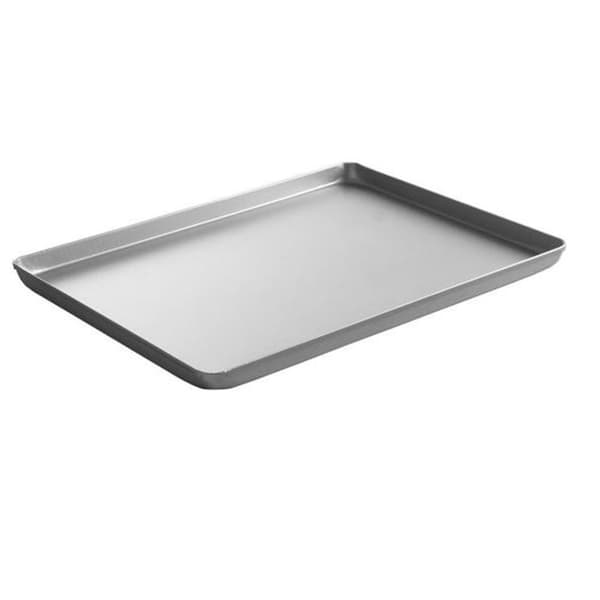 Udstillingsbakke til konfekture i aluminium 400x300x20 mm sølv - Hendi 808504