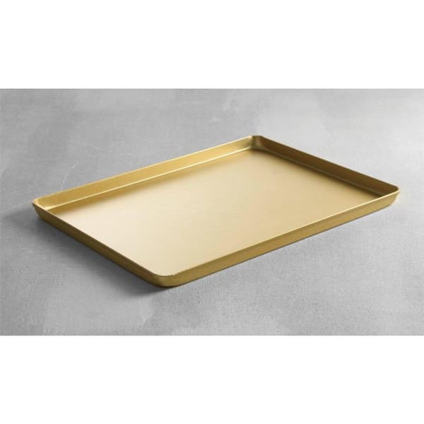 Konfektureudstillingsbakke til kager 30x20cm - guld