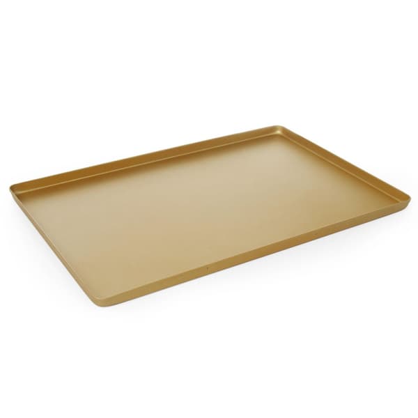Konfektureudstillingsbakke til kager 30x20cm - guld