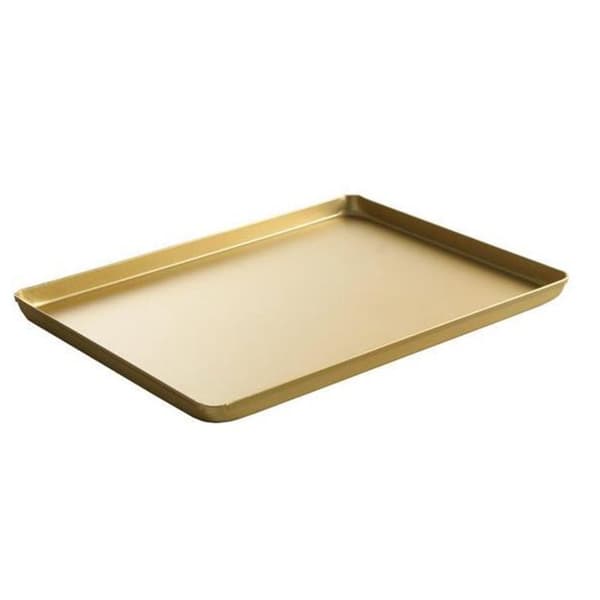 Alumiininen leipomon makeisten esittelyalusta 600x400x20mm kultaa - Hendi 808573