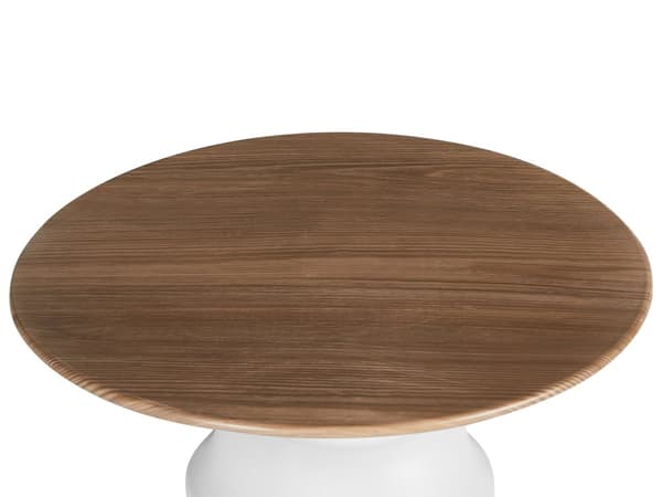 Kakefat Hvit Lyst tre Jern Stål 30 x 30 x 14 cm Rund form Rustikk og moderne stil Serviser Fat