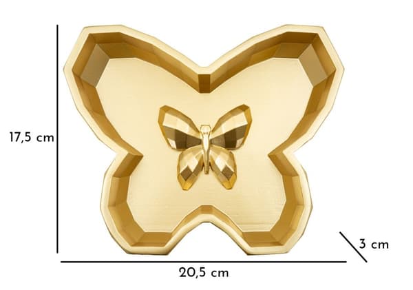FURNLUX TARJOTIN PERHONEN KULTA 21CM