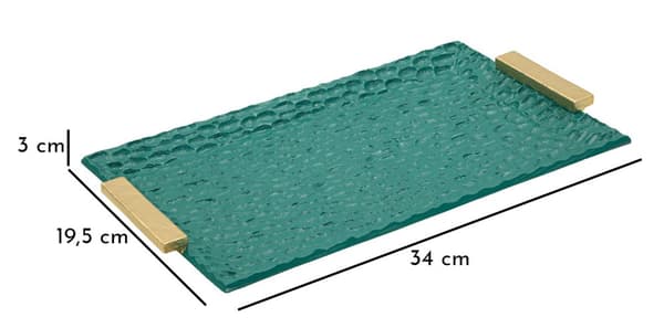 FURNLUX TARJOTIN VIHREÄ 34CM