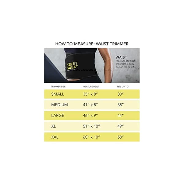 Svettbälte Förbrännigsbälte Fittness Cardio