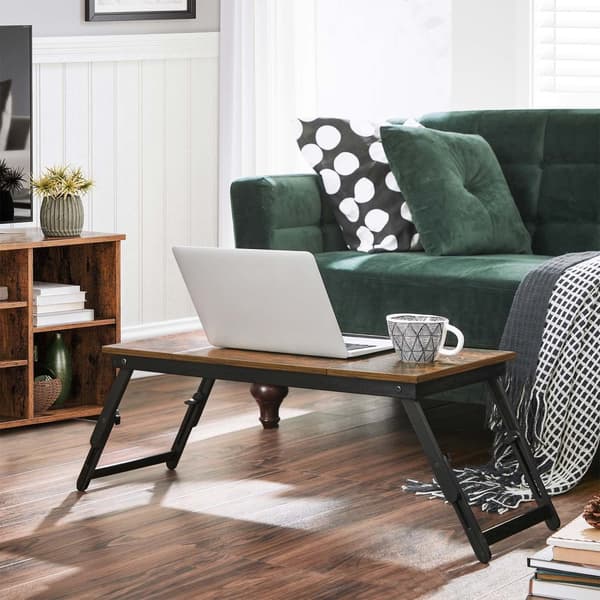 Monitor Stand - i højdejusterbar - bærbar stativ - i industriel stil - brun