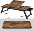 Miniatyrbillede 6 af 7: Monitor Stand - i højdejusterbar - bærbar stativ - i industriel stil - brun