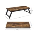 Miniatyrbillede 7 af 7: Monitor Stand - i højdejusterbar - bærbar stativ - i industriel stil - brun