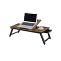 Miniatyrbillede 2 af 7: Monitor Stand - i højdejusterbar - bærbar stativ - i industriel stil - brun