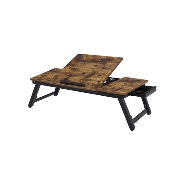 Monitor Stand - i højdejusterbar - bærbar stativ - i industriel stil - brun