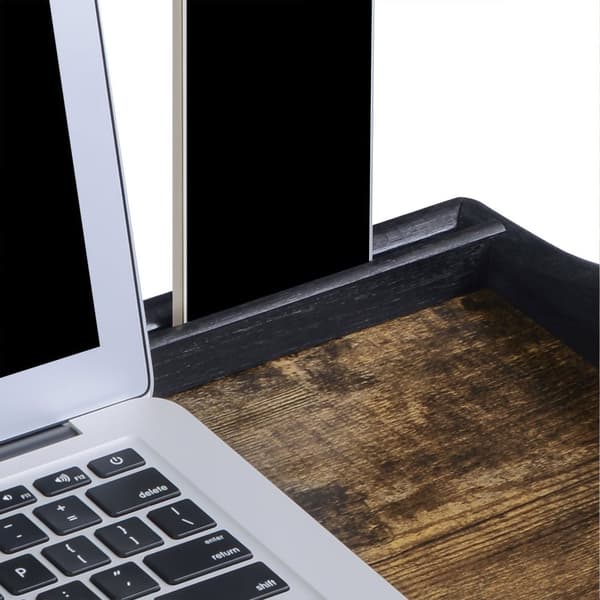 Bedblad - Laptop Standard - Breakfast Arch - Foldbar - Vintage Brown / Black