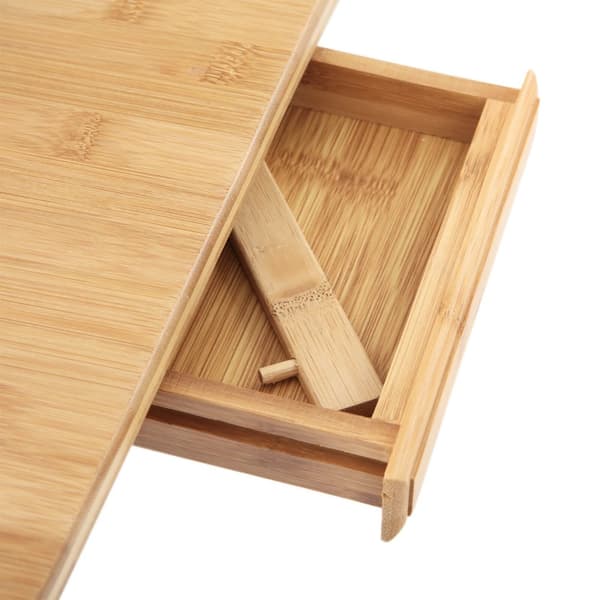 Laptop tabeljusterbar tabel top-bambus-72 x (21-29) x 35 cm