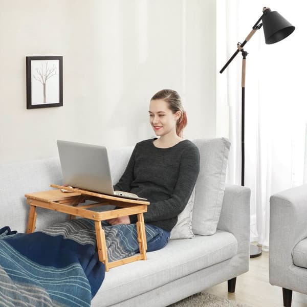 Laptopbord - Höjdjusterbar - Fällbar - Bambu