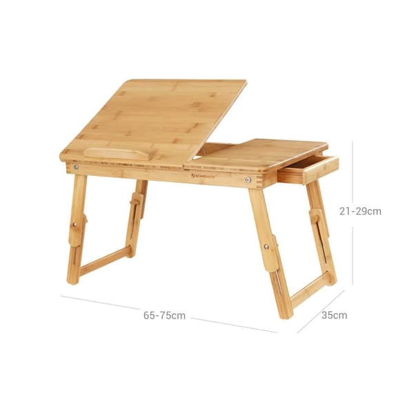 Laptopbord - Höjdjusterbar - Fällbar - Bambu