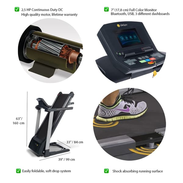 LifeSpan Fitness Løbebånd TR1200iT