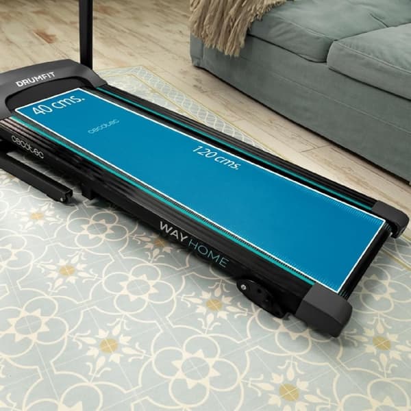 Cecotec Folding treadmill with 1500 W / 2.5 CV power. From 1 to 15 Km/h. 12 preset programmes. LCD control panel. 120 x 40 cm running surface. Manual
