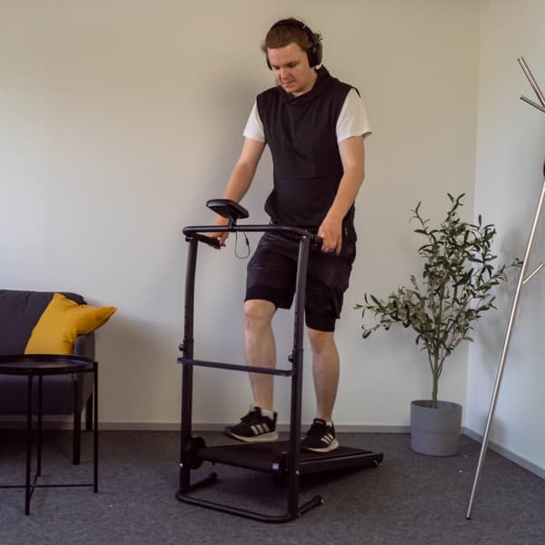 React Gåbånd-Løbebånd, sort