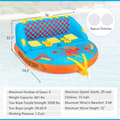 Miniatyrbild 4 av 8: Dragbar tub, 193x189x83 cm, Multifärgad