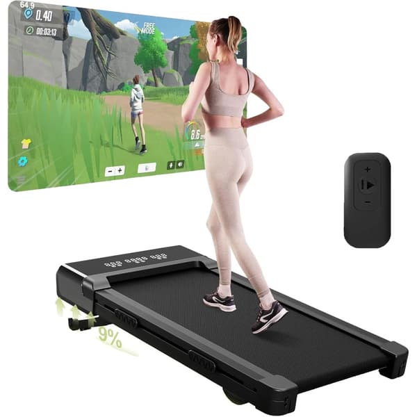 Walking Pad, 9% hældning, 3.0HK motor,Sort