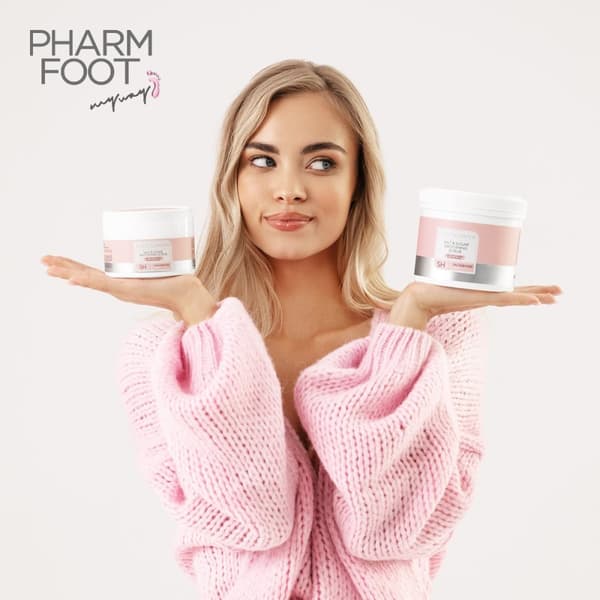 Fotskrubb - 200g - Salt och socker skrubb - Pharm foot