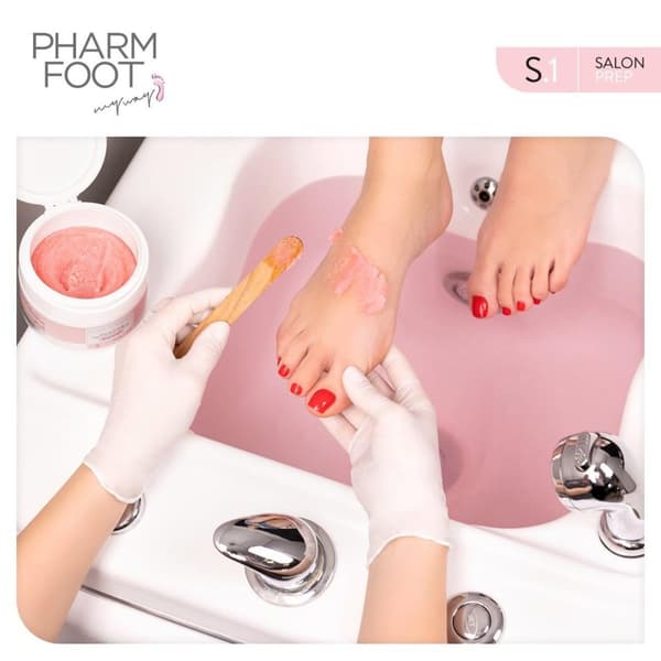 Fotskrubb - 200g - Salt och socker skrubb - Pharm foot