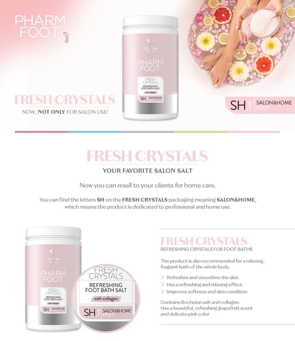 Pharm foot - Fresh Crystals - Fotbadsalt 5000g