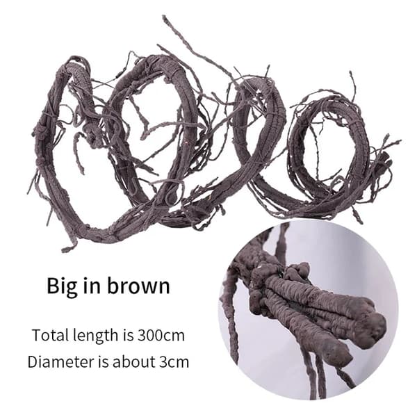 Kunstige Grenene, 300 cm, 70 Grene,Stor i brun