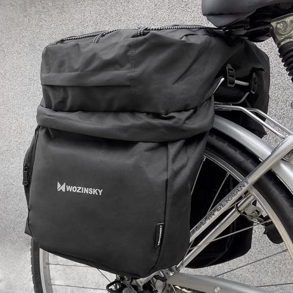 Wozinsky Cykel Bagageväska bak med flaskväska och rem 60L