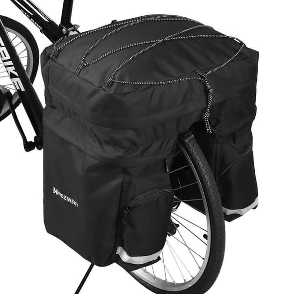 Wozinsky Cykel Bagageväska bak med flaskväska och rem 60L