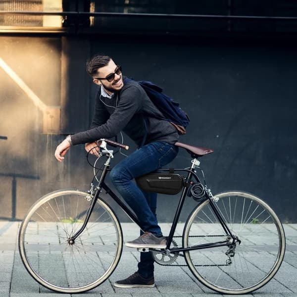 Wozinsky Cykelväska för Cykelramen 1.5 L - Svart