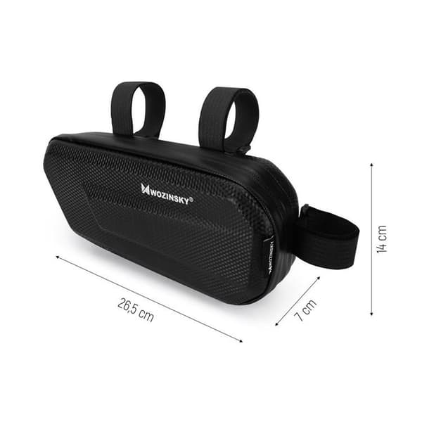 Wozinsky Cykelväska för Cykelramen 1.5 L - Svart