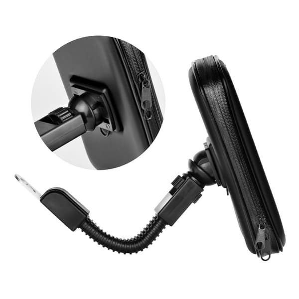 Mobilhållare för cykel/MC waterproof med zip (5,5 - 6,3)