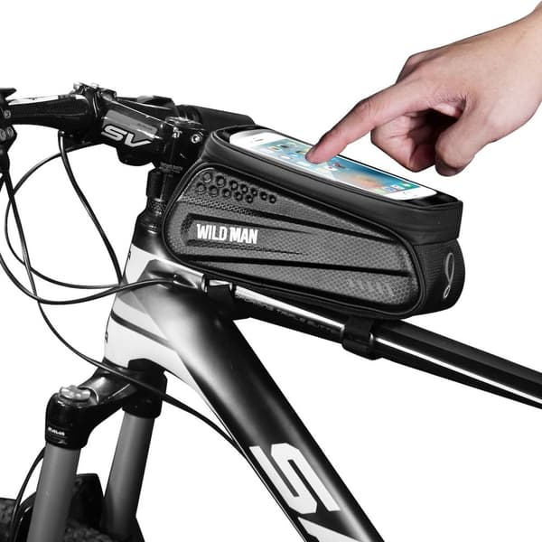 WILDMAN Cykelhållare Frontbalkväska med Pekskärm ES3 1L 4"- 7"