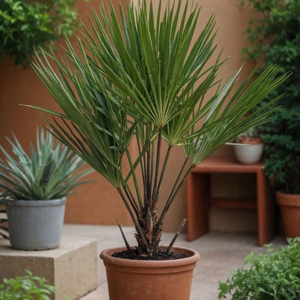 Euroopan viuhkapalmu - Chamaerops humilis - Korkeus 50-60cm - ⌀15cm