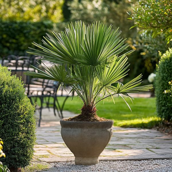Euroopan viuhkapalmu - Chamaerops humilis - Korkeus 50-60cm - ⌀15cm