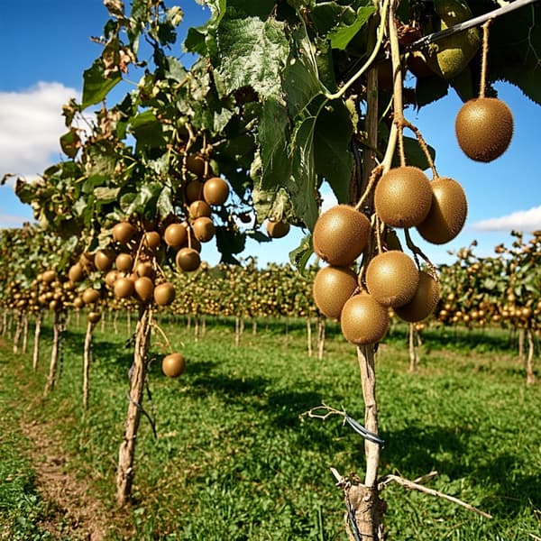 Kiwi plante - Sæt med 3 - Actinidia deliciosa 'Jenny' - Højde 20-40cm - ⌀9cm