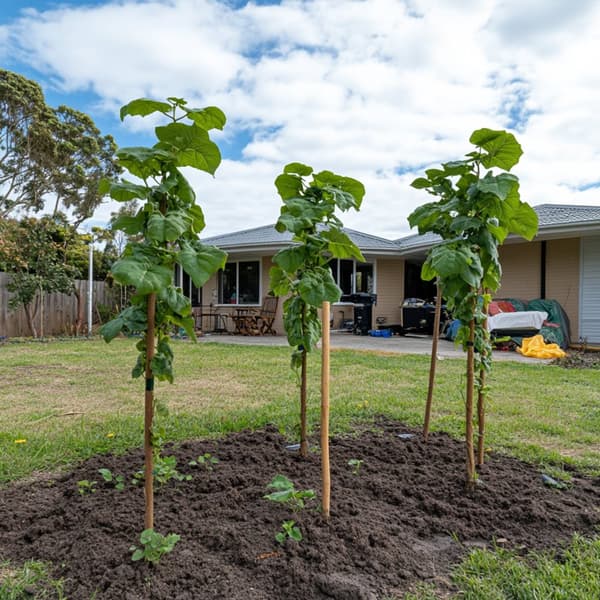 Kiwi plante - Sæt med 3 - Actinidia deliciosa 'Jenny' - Højde 20-40cm - ⌀9cm