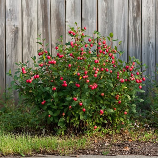Superfrukt - Set om 6 - Actinidia, Vaccinium - Höjd 25-40cm - ⌀9cm