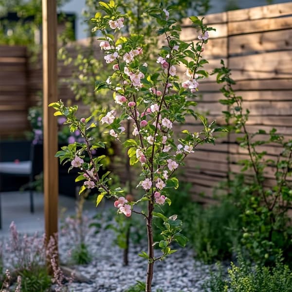 Persikkapuu - 2 kpl - Prunus persica 'Saturne' - Korkeus 60–70cm - ⌀15cm