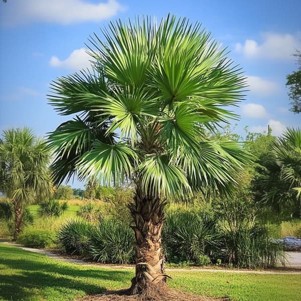 Väderkvarnspalm - Set om 4 - Trachycarpus Fortunei - Höjd 35-45cm - ⌀15cm