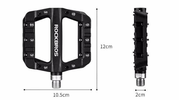 Rockbros Nylon Cykelpedal Set - Svart