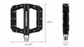 Miniatyrbild 3 av 7: Rockbros Nylon Cykelpedal Set - Svart