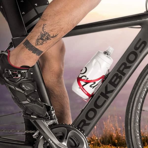 Rockbros 2017-11ARD Cykelhållare För Vattenflaska - Röd
