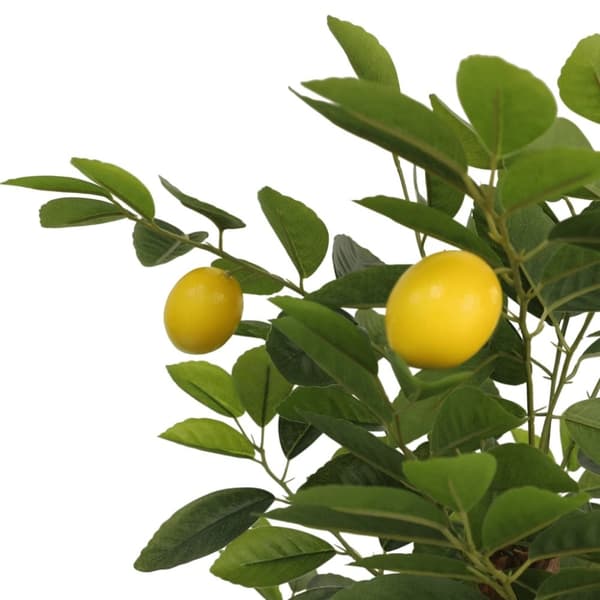 vidaXL Konstväxt citronträd med 3 stammar grön 120 cm PP