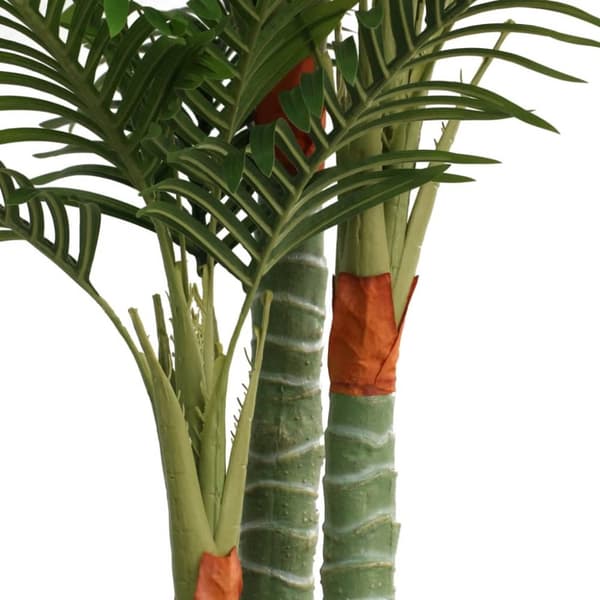 Konstväxt palm med 3 stammar grön 180 cm PP