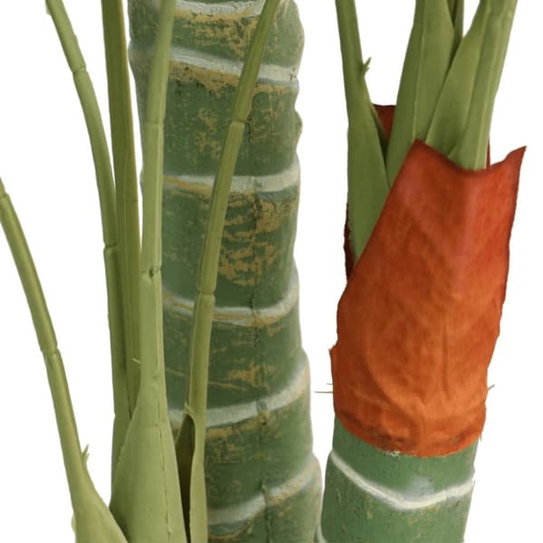 Konstväxt palm med 3 stammar grön 120 cm PP